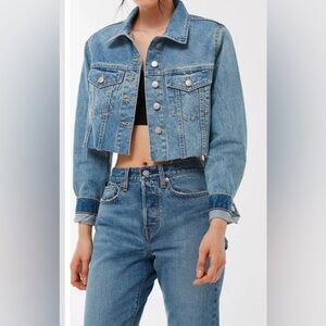 BDG Urban Outfitters denim cutoff trucker‎ jacket Sz S